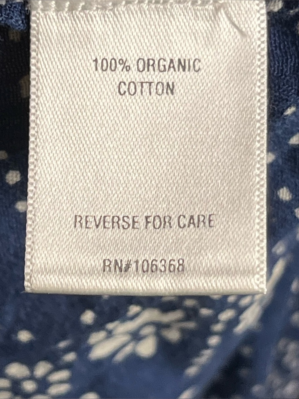 Garnet Hill Organic Cotton Printed Caftan Tunic Dress Coverup Size M - Picture 8 of 8